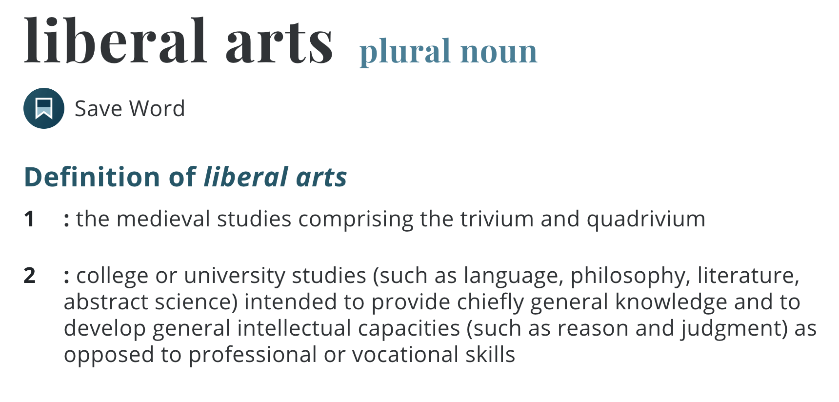 IELTS Speaking questions about liberal arts